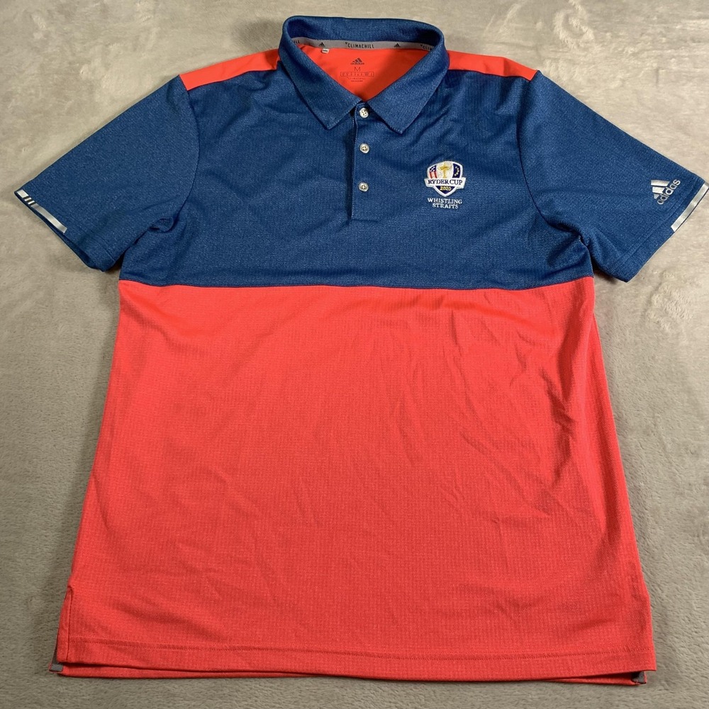 Adidas Ryder Cup 2020 Polo Shirt Mens‎ Medium Climachill Golf Whistling Straits